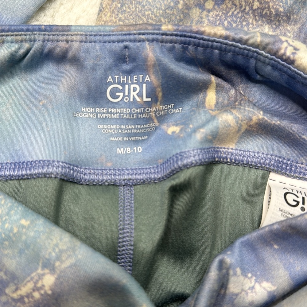Athleta Girl High Rise Printed Chit Chat Tight - Picture 3 of 3